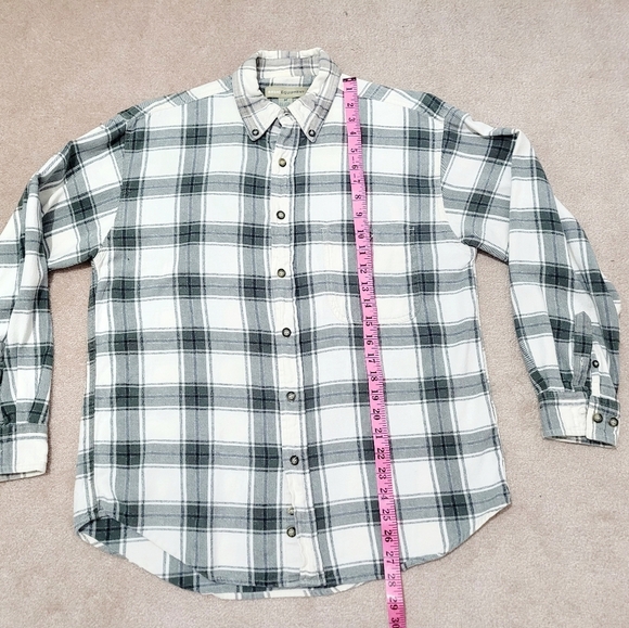 Basic Equipment 100% cotton Shirt Plaid Button Down Long Sleeve Size M unisex - Picture 7 of 7